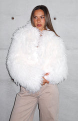Weekend Away Faux Fur Jacket Cream