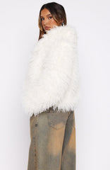 Weekend Away Faux Fur Jacket Cream
