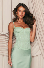 All The Thrills Bustier Sage
