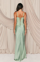 Forever Starts Now Maxi Skirt Sage