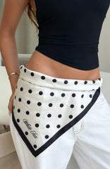 Wild Ones Scarf Cream Polka Dot