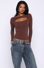 You Just Get Better Long Sleeve Top Expresso