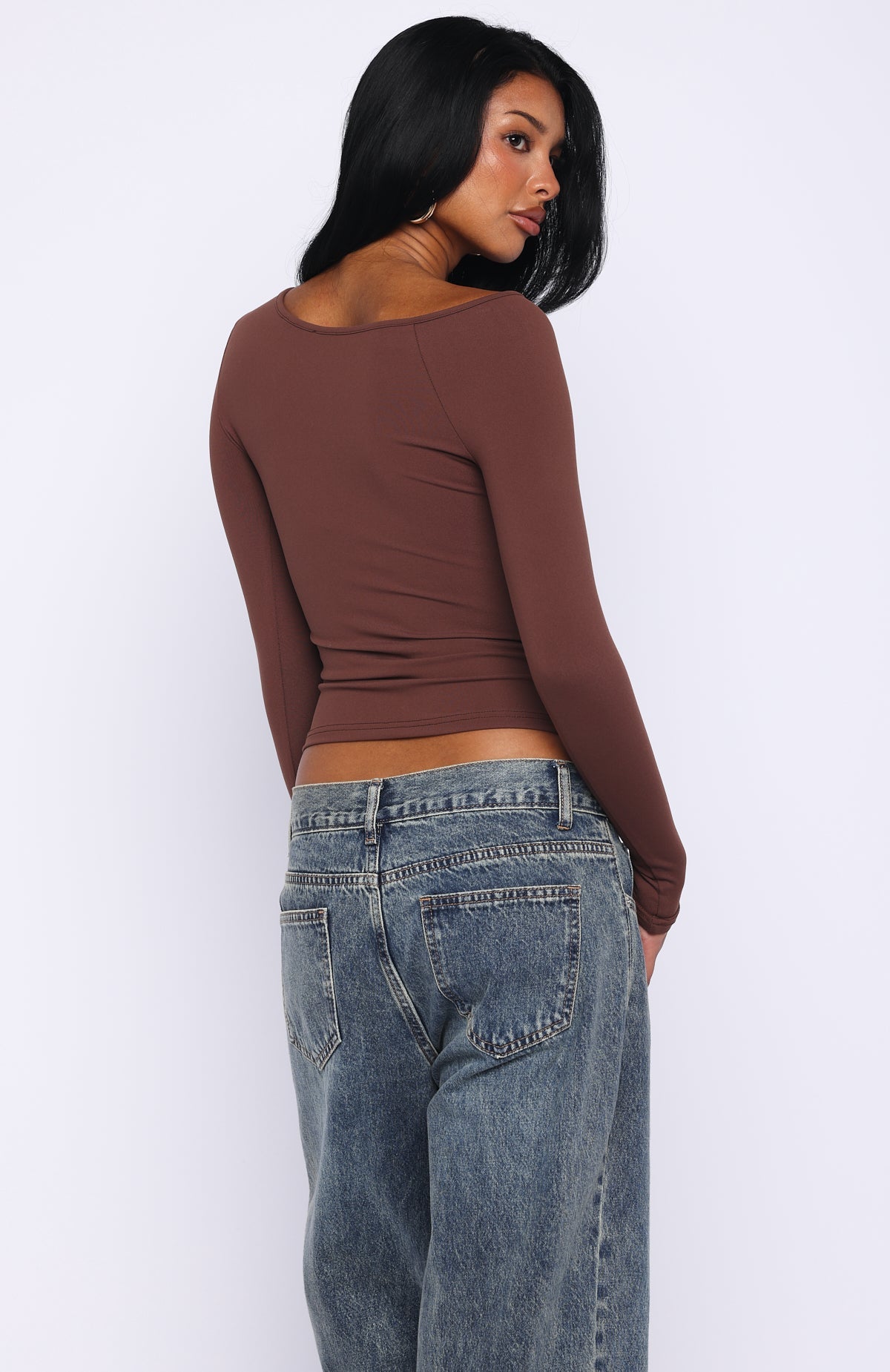 You Just Get Better Long Sleeve Top Expresso