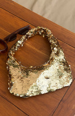 Kole Sequin Shoulder Bag Gold