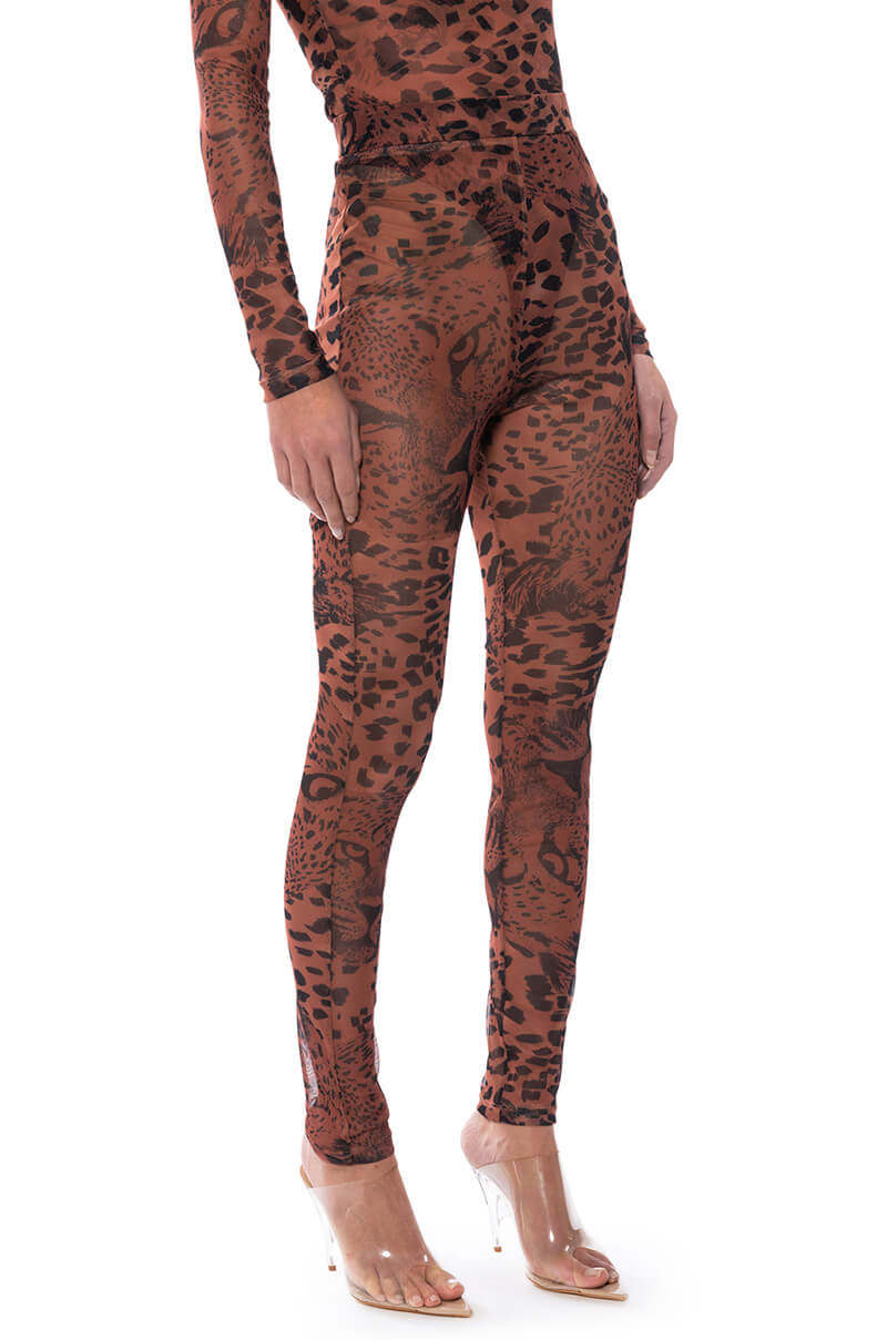WILD CHEETAH PRINT LEGGINGS