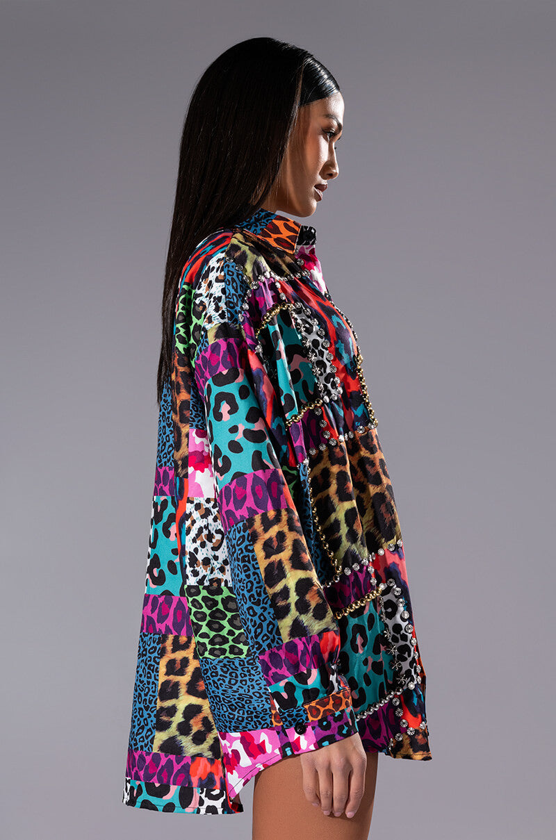WILD ONE EMBELLISHED BUTTONDOWN