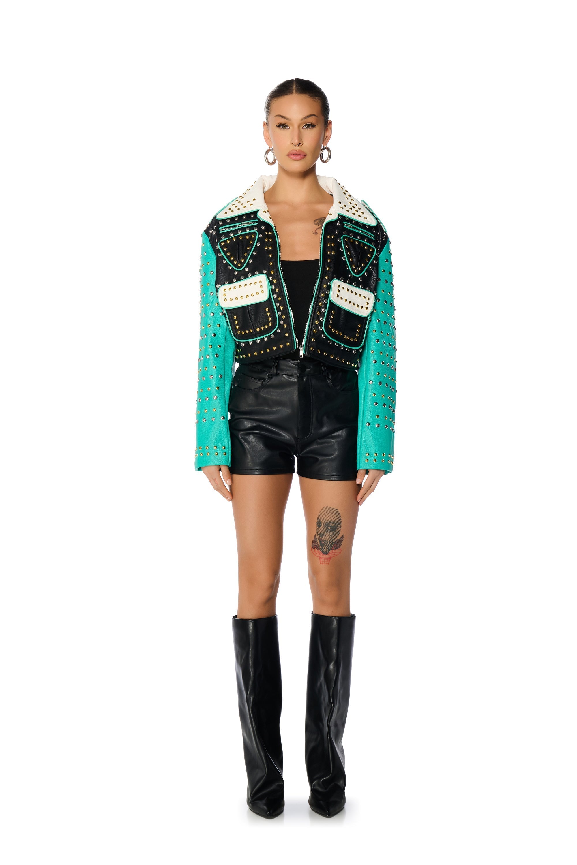 WILD WEST STUDDED MOTO JACKET
