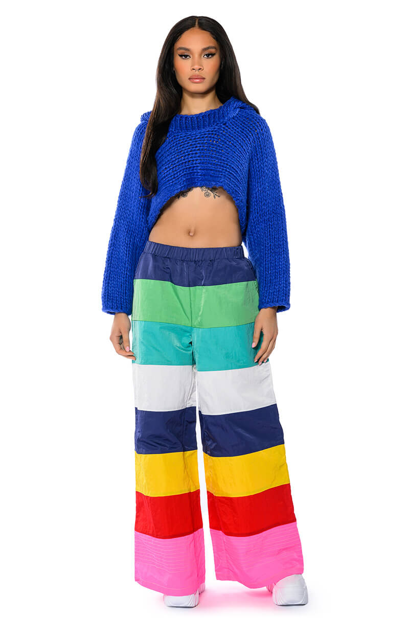 WILLA CROPPED HOODED SWEATER