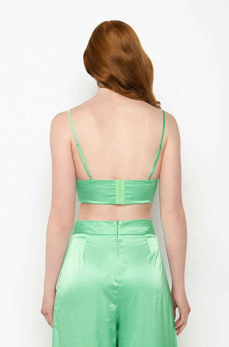 WISHFUL THINKING SATIN BRALETTE