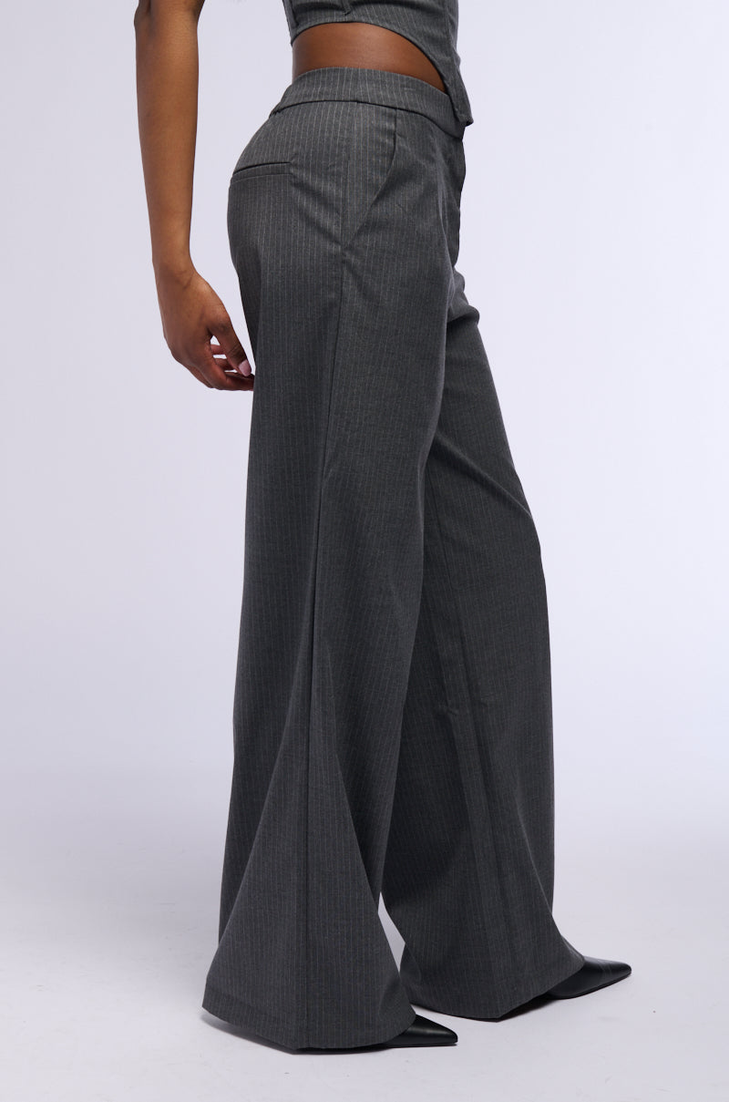 WORK HARD PLAY HARD WIDE LEG TROUSER