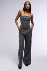 WORK HARD PLAY HARD WIDE LEG TROUSER