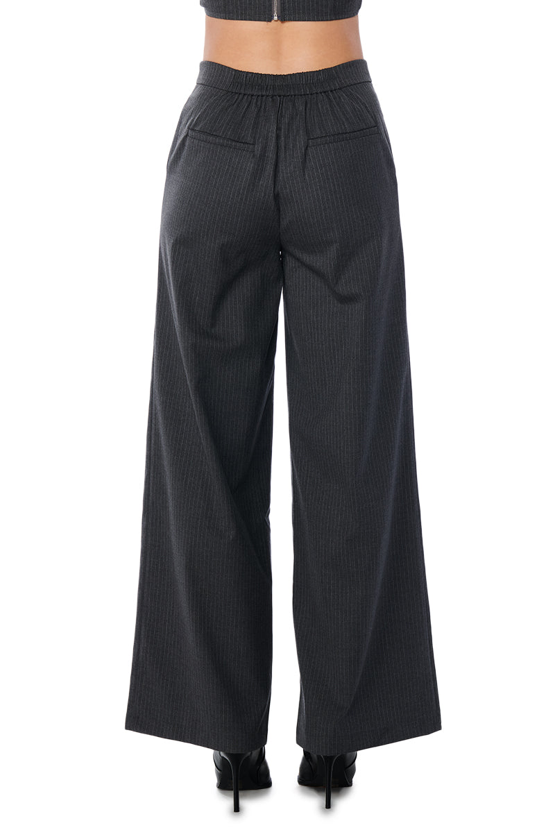 WORK HARD PLAY HARD WIDE LEG TROUSER