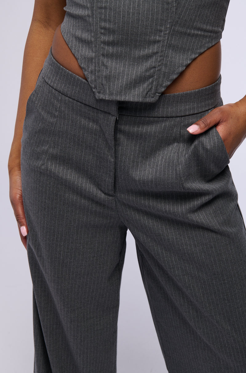 WORK HARD PLAY HARD WIDE LEG TROUSER