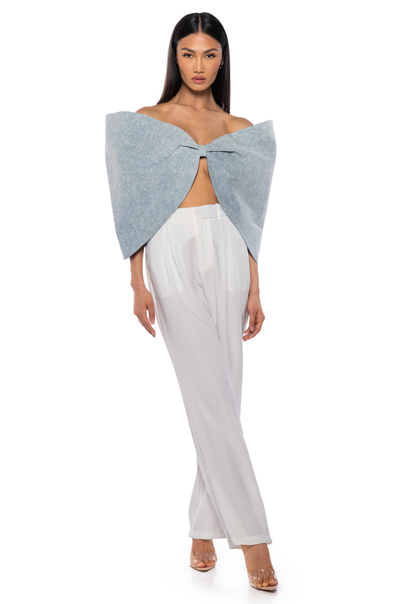WRAP ME UP OVERSIZED BOW TOP
