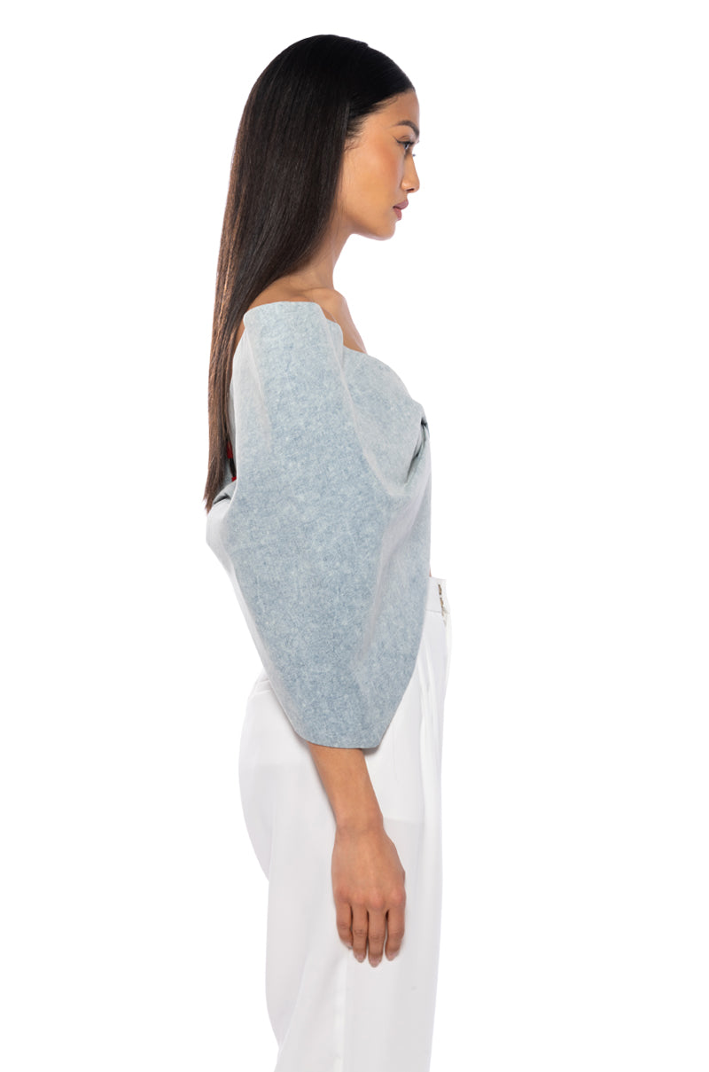WRAP ME UP OVERSIZED BOW TOP