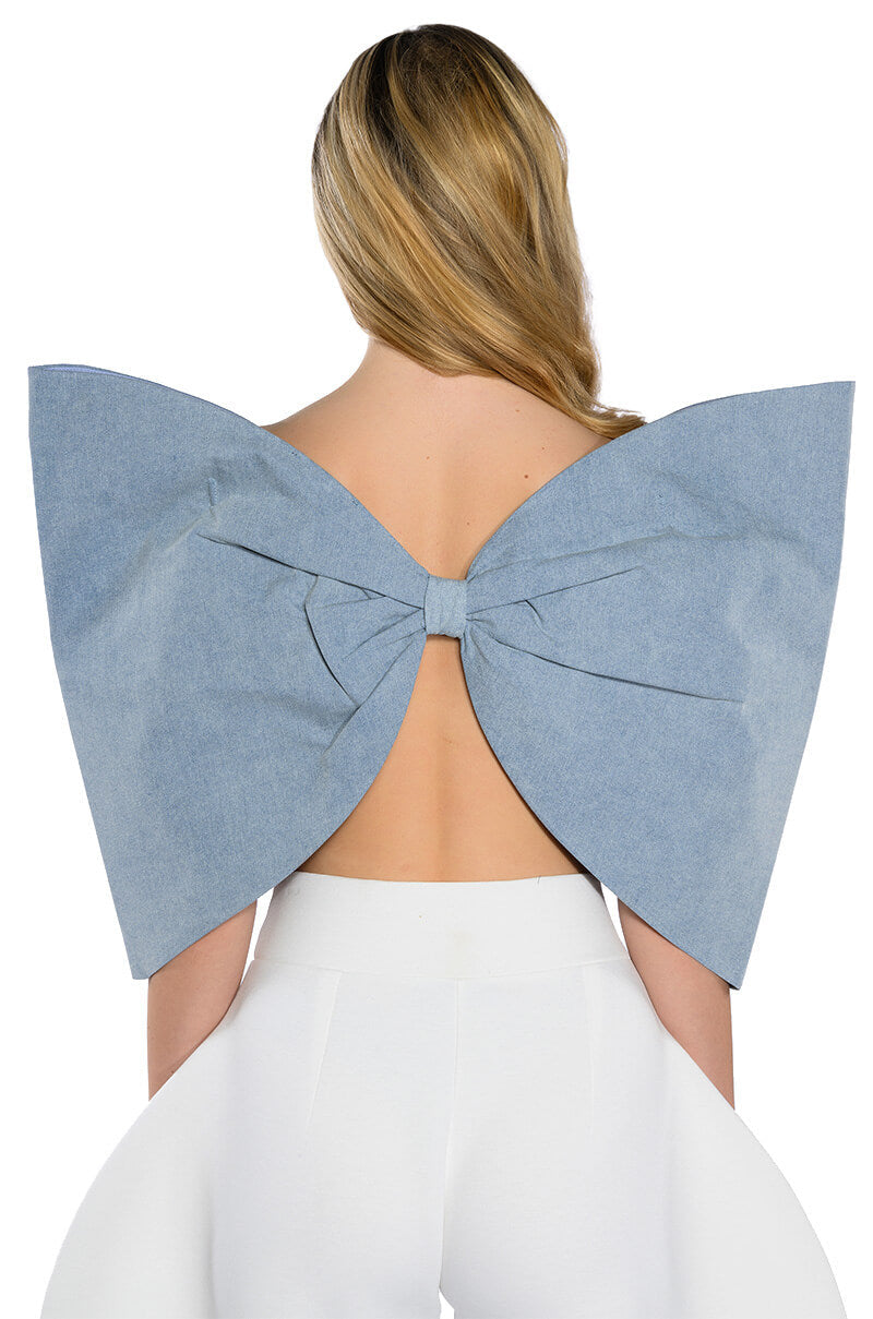 WRAP ME UP OVERSIZED BOW TOP