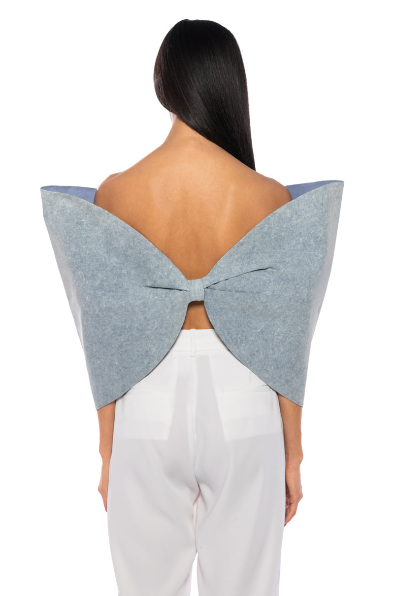 WRAP ME UP OVERSIZED BOW TOP