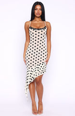 Ritz And Romance Midi Dress Cream Polka Dot