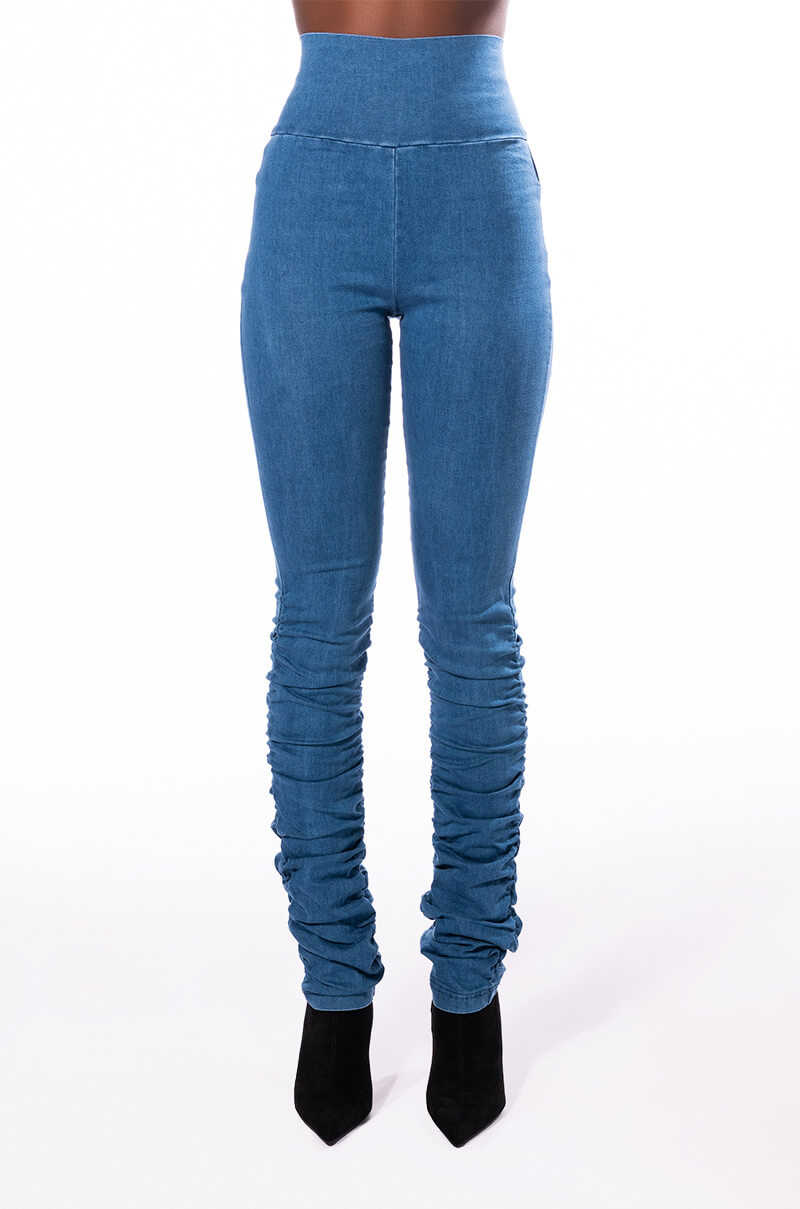 X.O HIGH RISE STACKED DENIM