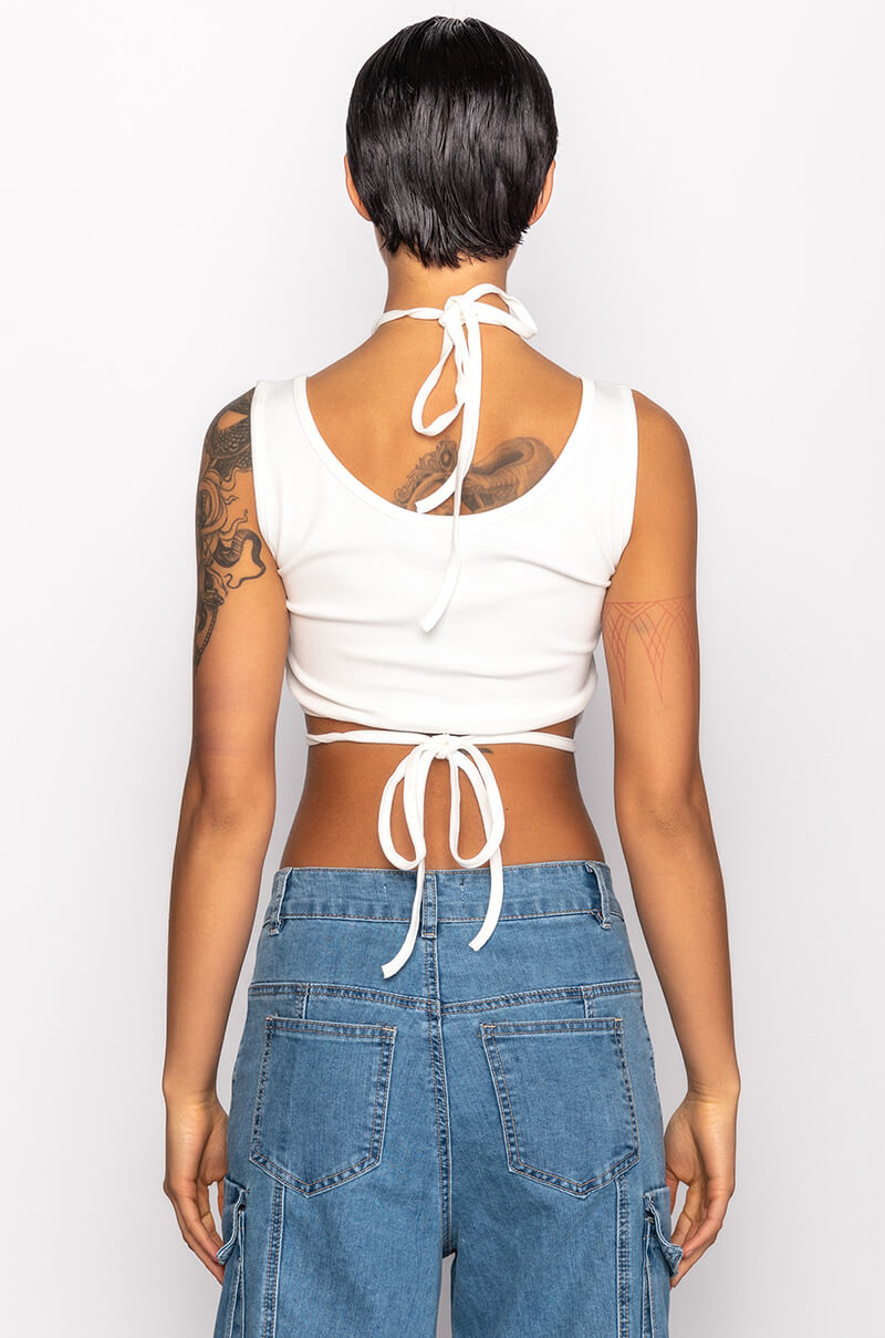 KIKI CROPPED GRAPHIC TANK