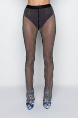 YOU CAN'T HANDLE THIS MESH RHINESTONE PANT