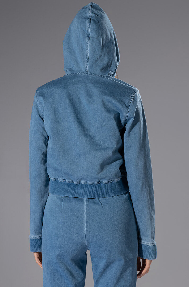 YOU OUGHTA KNOW DENIM HOODIE