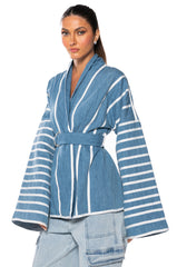 ZEN DENIM KIMONO JACKET