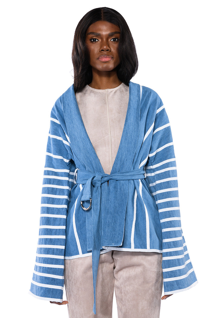 ZEN DENIM KIMONO JACKET