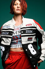 ZOOM ZOOM TWO IN ONE BOMBER SKIRT SET