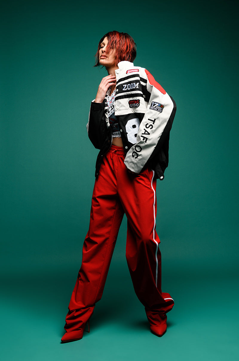 ZOOM ZOOM TWO IN ONE BOMBER SKIRT SET